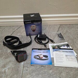 Garmin Forerunner 305 GPS Fitness Watch Heart Rate Monitor w/Box *read*
